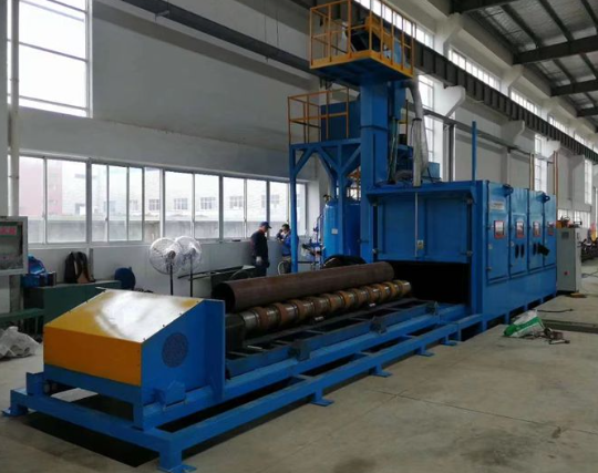 蛟河喷砂机在管道除锈中的现场施工应用